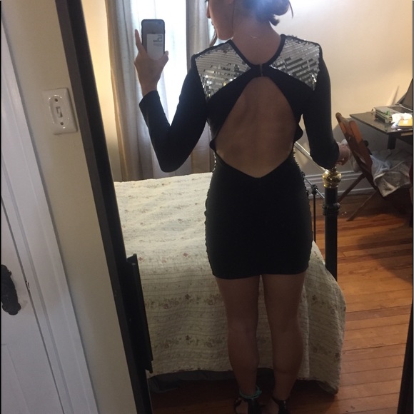 Dresses & Skirts - Black Sequenced Cocktail dress